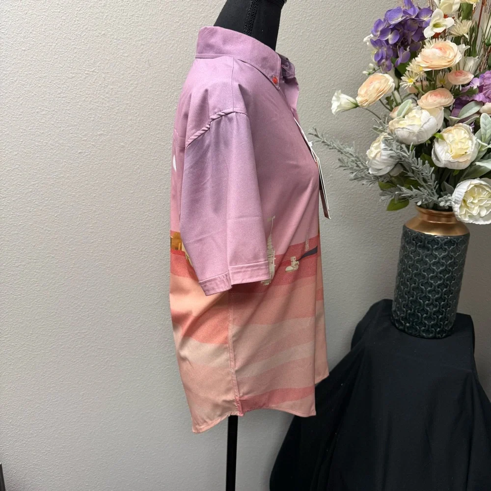 NWT RSVLTS Star Wars Tatooine Print Button-Up Shirt Small - Picture 4 of 9